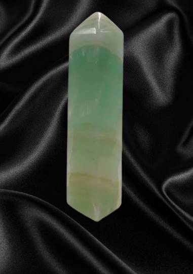 Green Calcite Crystal Point